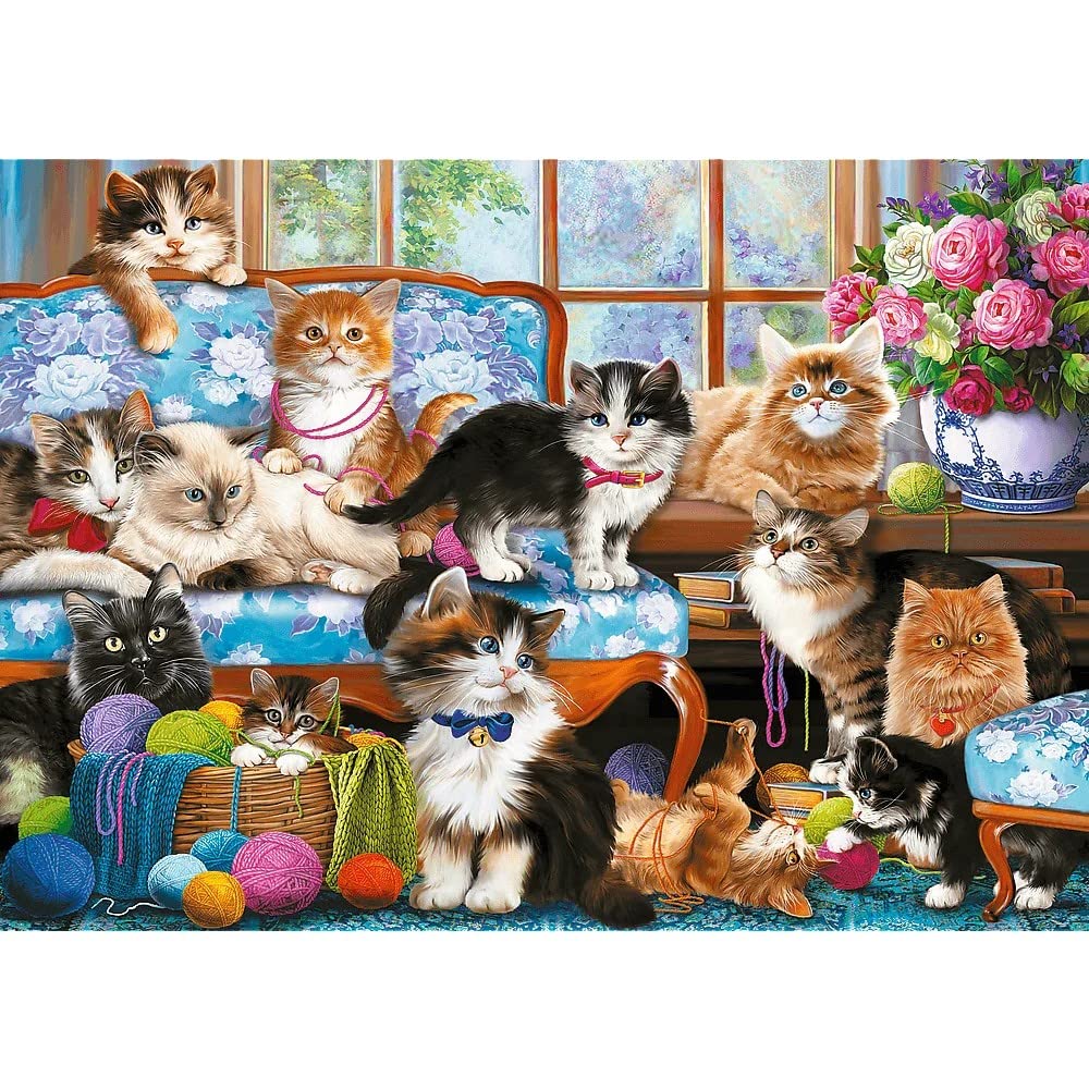 family cats 0728 Puzzle 500 - Cat Family, Cat Family: Buy Online at Best