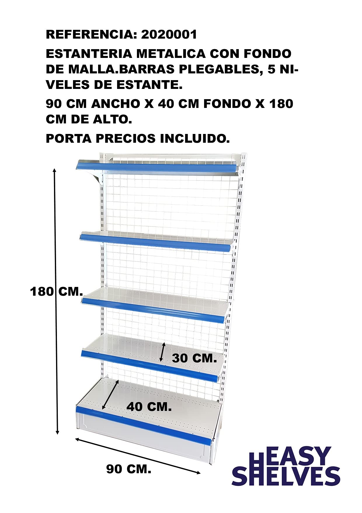 Estanteria supermercado metálica para Comercio