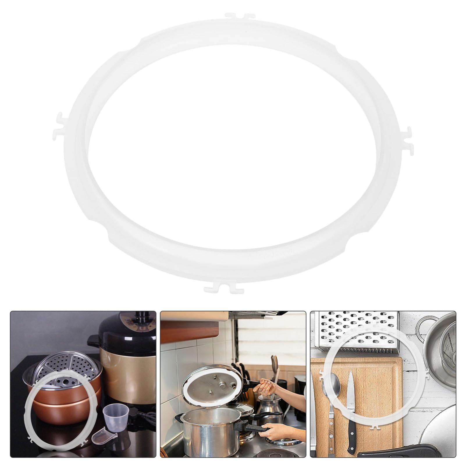IMIKEYA 5pezzi Guarnizione Silicone per Pentola Pressione Alta Temperatura Facile da Installare Accessori Cucina Compatibile con Vari Modelli Individualmente Imballato