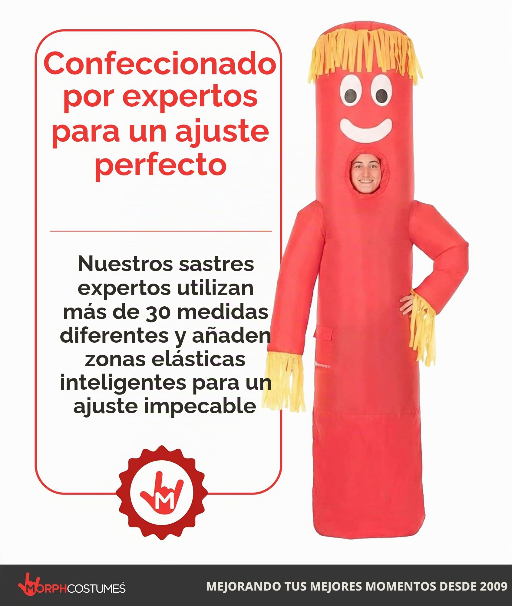 Morph Trajes inflables gran selección Slenderman, muerte, bebé, zorro cazador, megazord para adultos