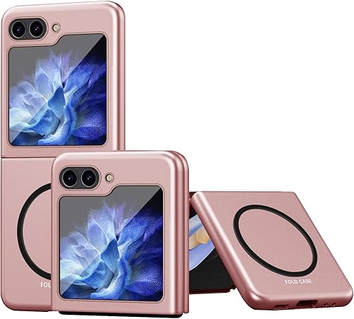 Miniatura 10 de Funda de teléfono para Samsung Galaxy Z Flip 5 compatible con Magsafe, ajuste delgado, de policarbonato duro, a prueba de golpes, anticaídas, funda