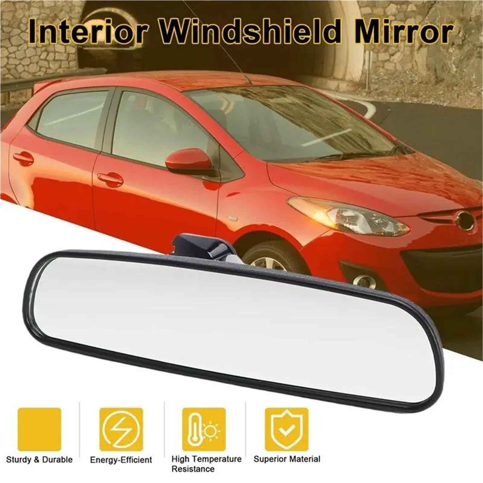 Rétroviseur intérieur Rétroviseur Intérieur Pour Mazda 2 3 5 CX-7 CX-9 Pour Vitesse 6 MX-5 RX-8 Pour Miata AT78-Car B37F-69-220A B37F-69-220B B37F-69-220C Miroir intérieur Voitures