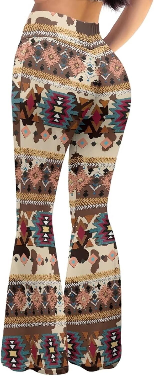 Amzbeauty Flare Pants Petite Vintage 70s Bootleg Yoga Pants Trendy Stretch Bell Bottoms