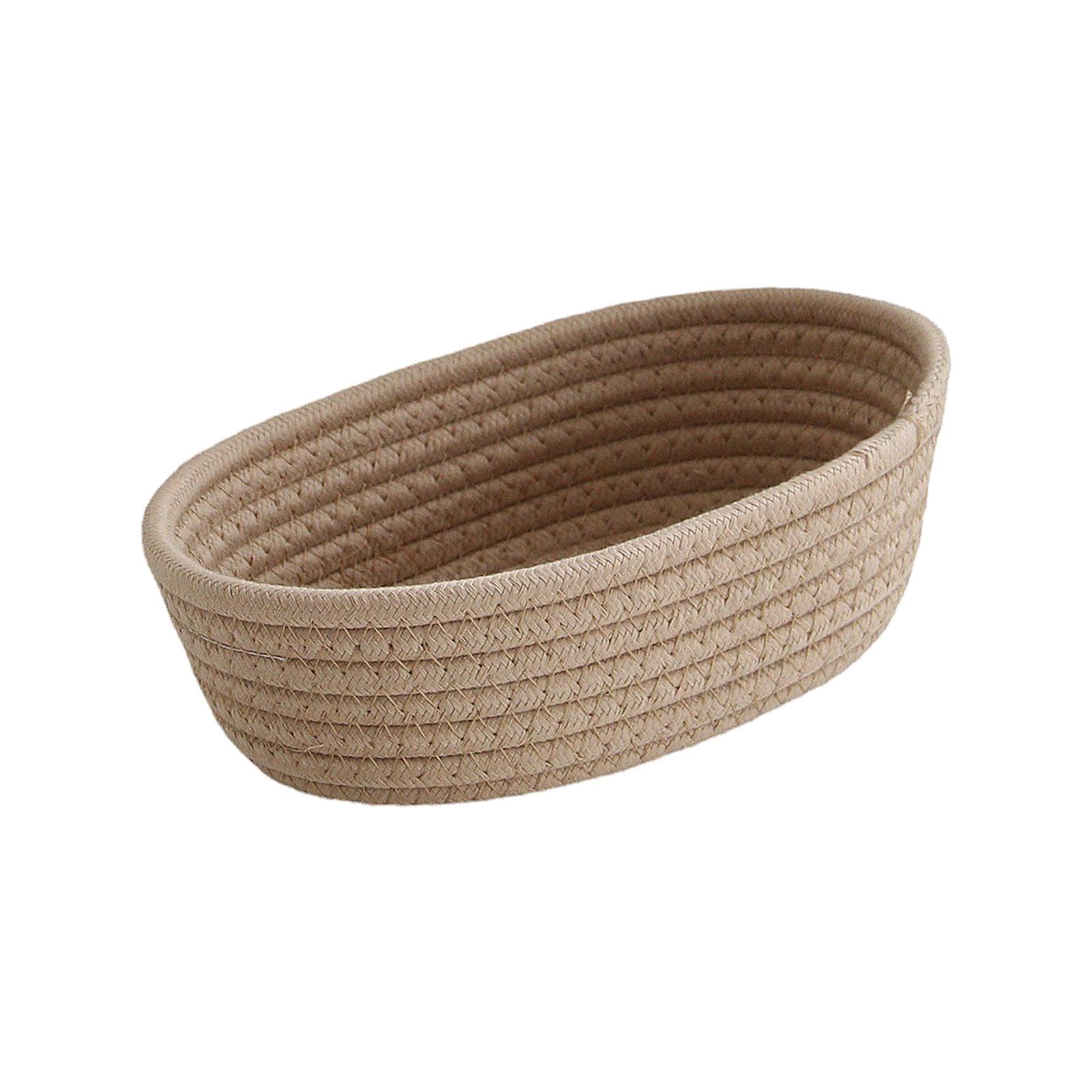 Petits paniers de rangement kaki pour organiser votre bureau et coiffeuse