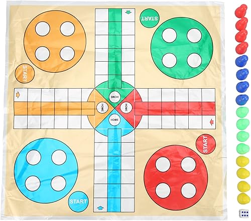 Miniatura 2 de SPYMINNPOO Juego de ajedrez volador 3 en 1 tapete de ajedrez volador juego interactivo de dados familiar con caja transparente para niños y adultos