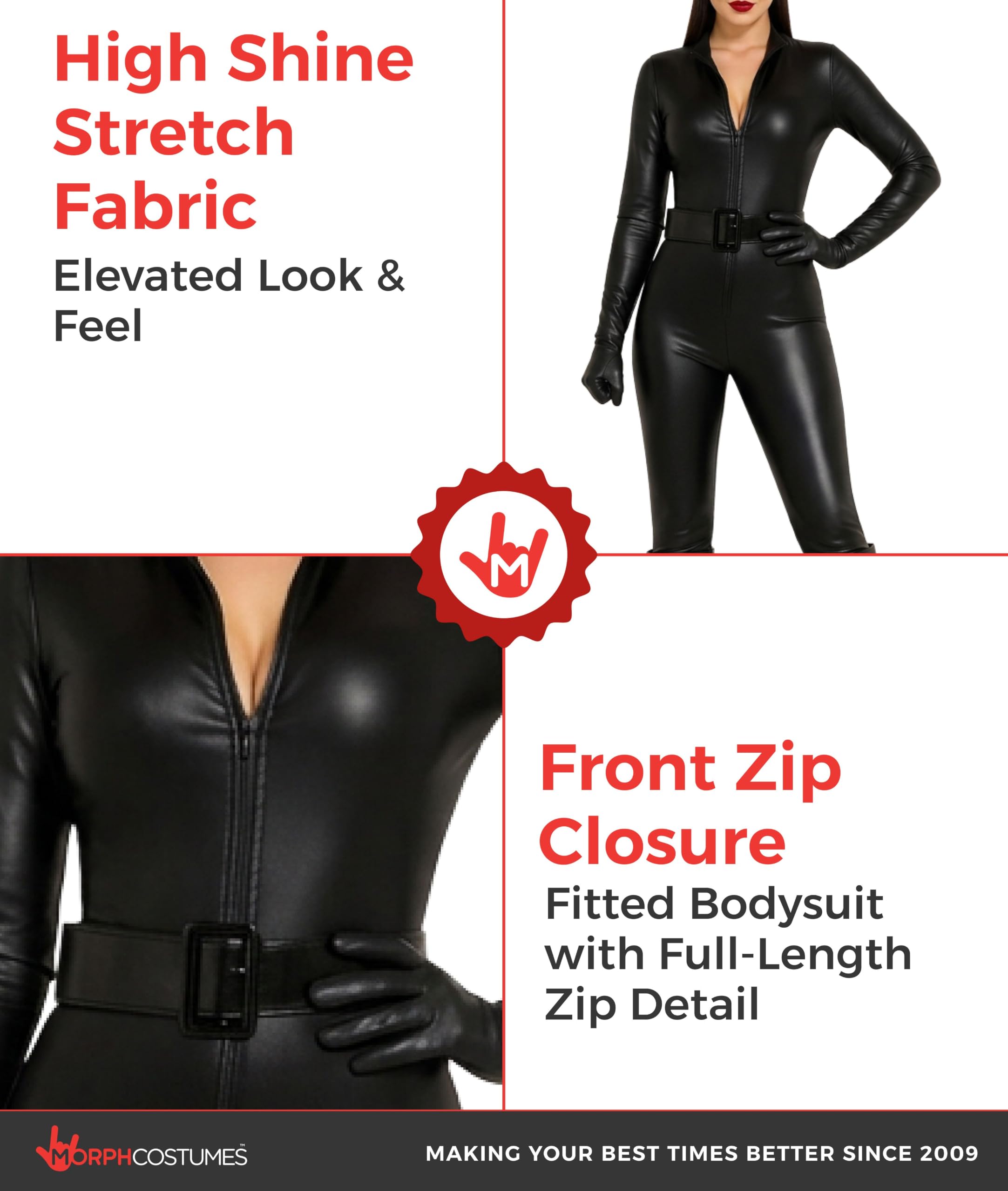 Morph Disfraz Gato Mujer, Disfraces Gata, Traje Superheroina, Disfraces Supervillana, Disfraz para Mujer Carnaval