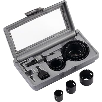 Bosch 11-Piece Hole Saw Set (for Hard and Softwood, Veneered Wood, Diameter 22-68 mm, Drill Accessories)