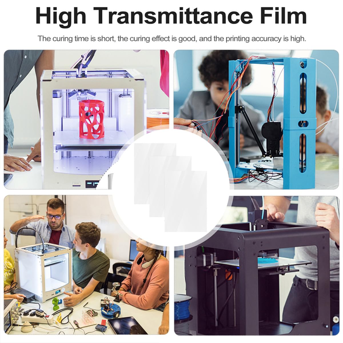 PRETYZOOM Pellicola 6 Fogli Fep per e Alta Trasmittanza UV 3d Performance di in Fep per Professionale