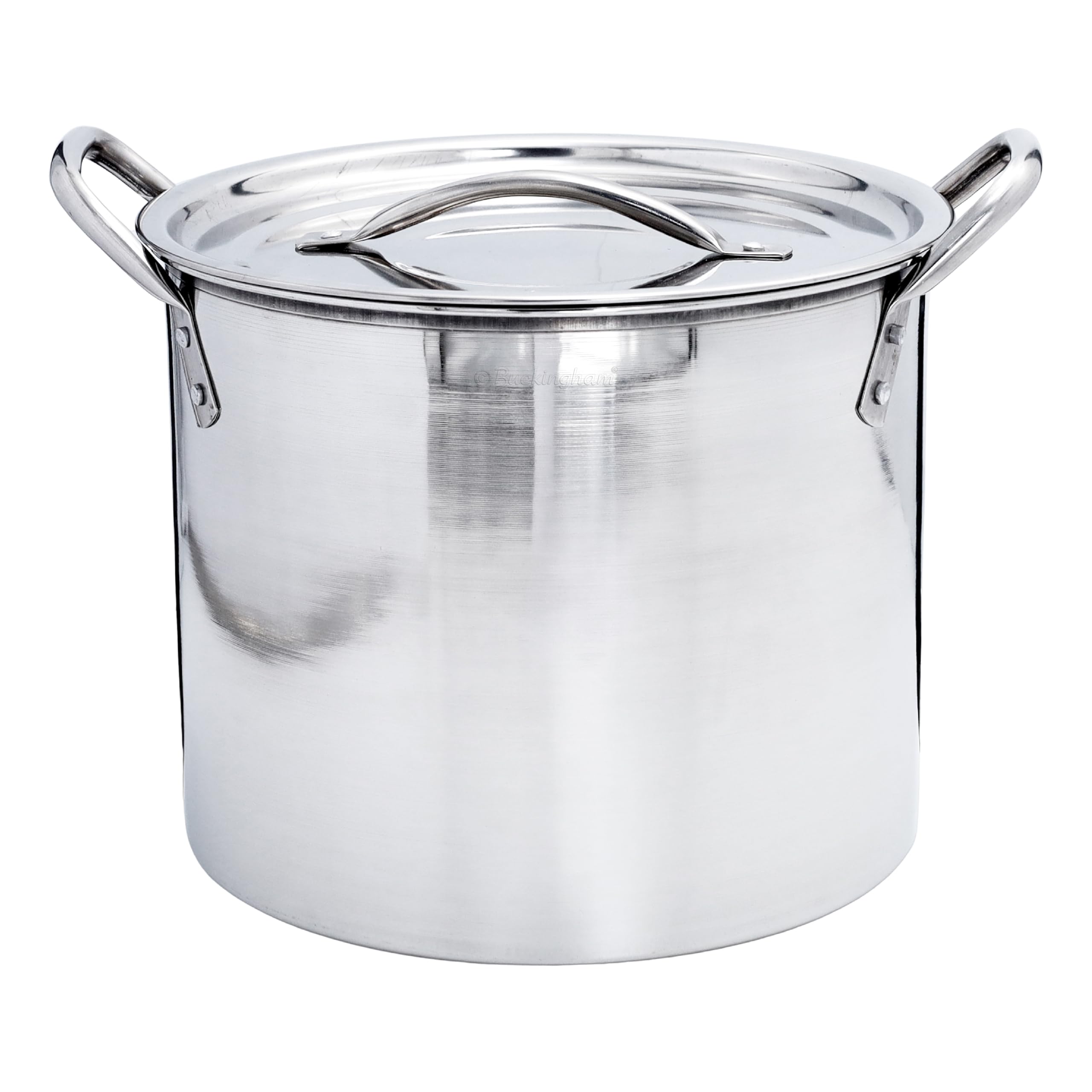 Buckingham Stock Pot with Stainless Steel Lid Multi Purpose Boiling Pot for Soups Stews & Brew (6 litres)