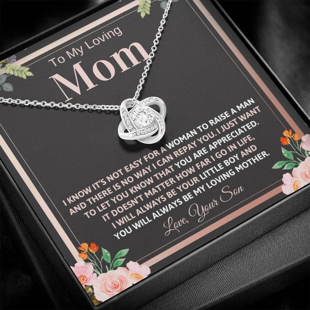 To My Mom Necklace From Son, To My Mom Necklace, Mothers Day Necklace From Son Daughter To Mom Gifts, Loving Mother Necklace - Image 6