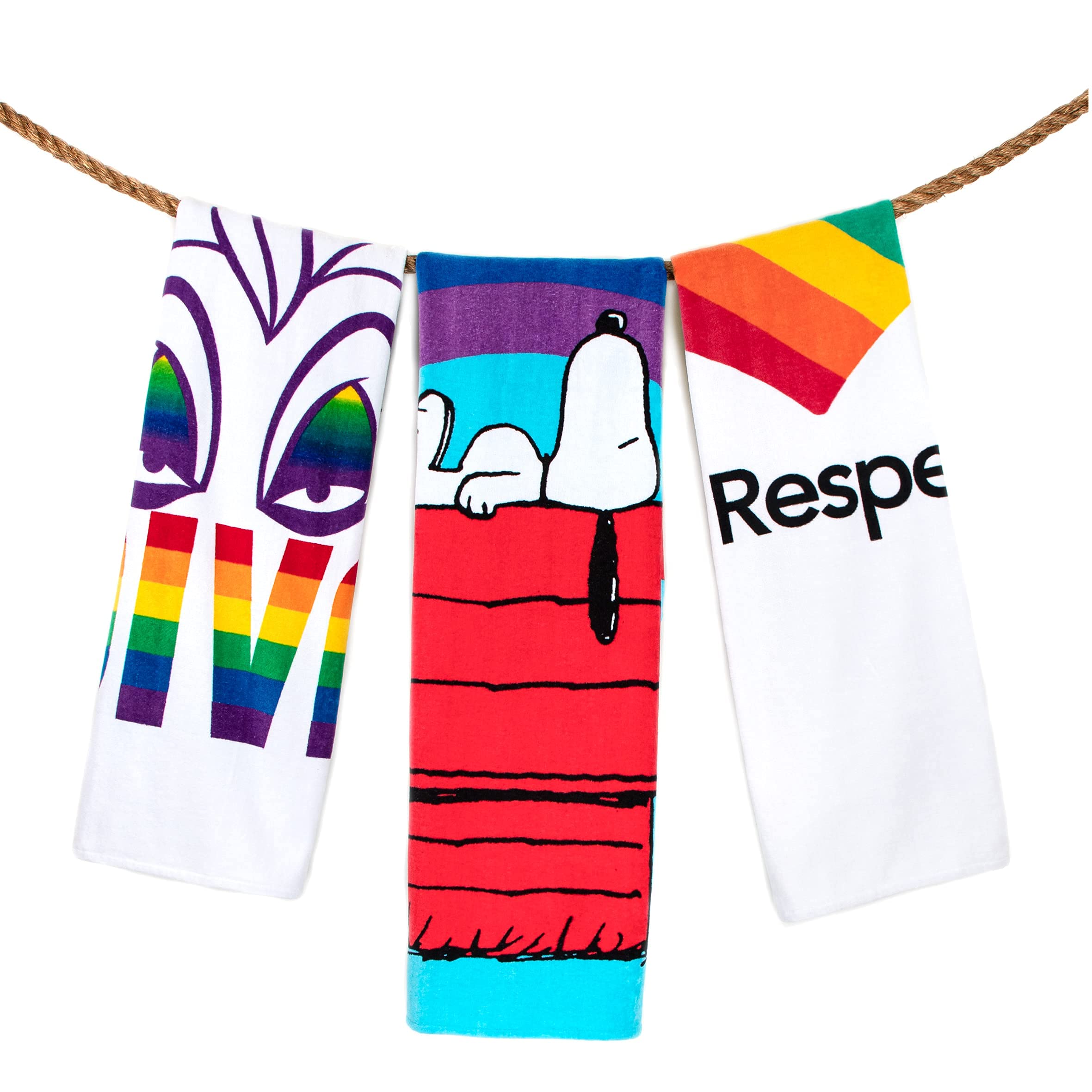Official Queer Eye Pride Bath Towel – Super Soft 34x64 Inch Cotton Beach & Pool Towel - View #2
