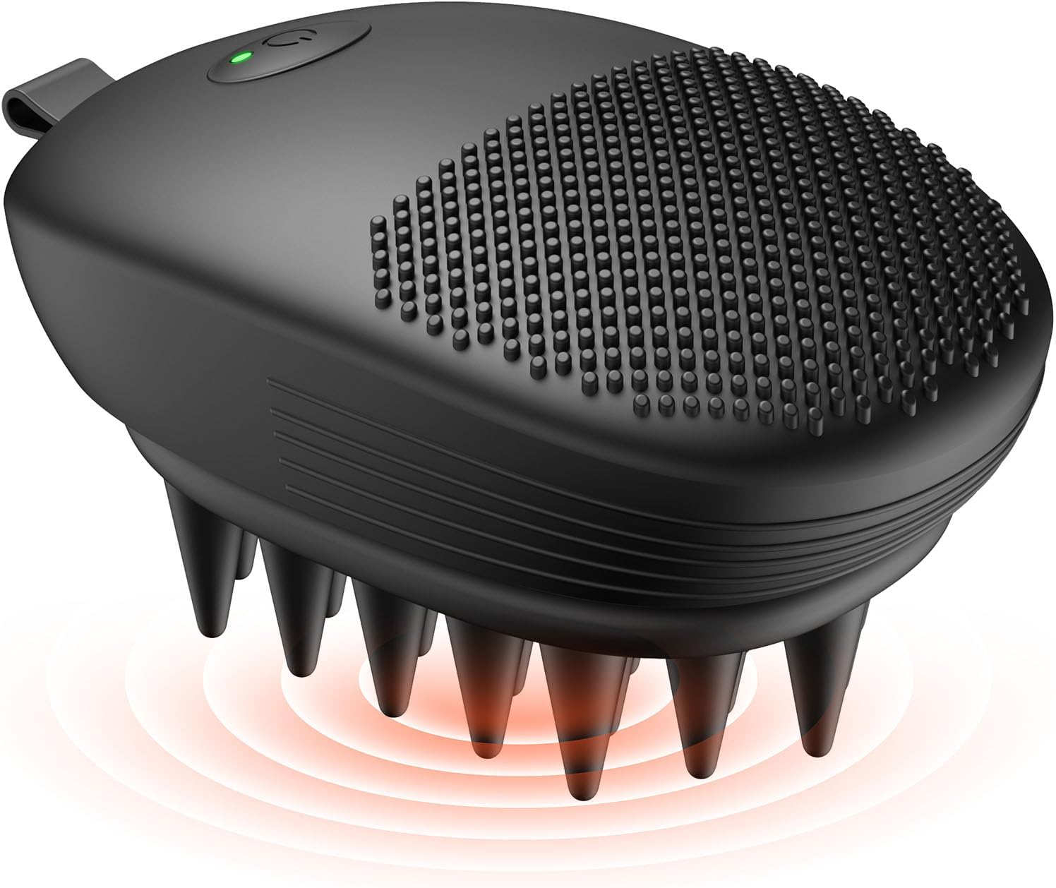 EKZ Sonic Vibrating Scalp Massager Shampoo Brush: 9,000 RPM Electric Silicone Scrubber for Dandruff Removal, Hair Growth & Deep Clean – All Hair Types, Pets