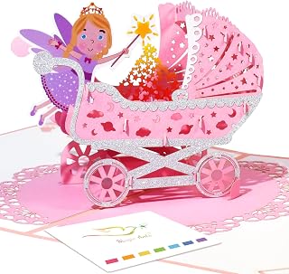 Magic Ants New Baby Girl Card image