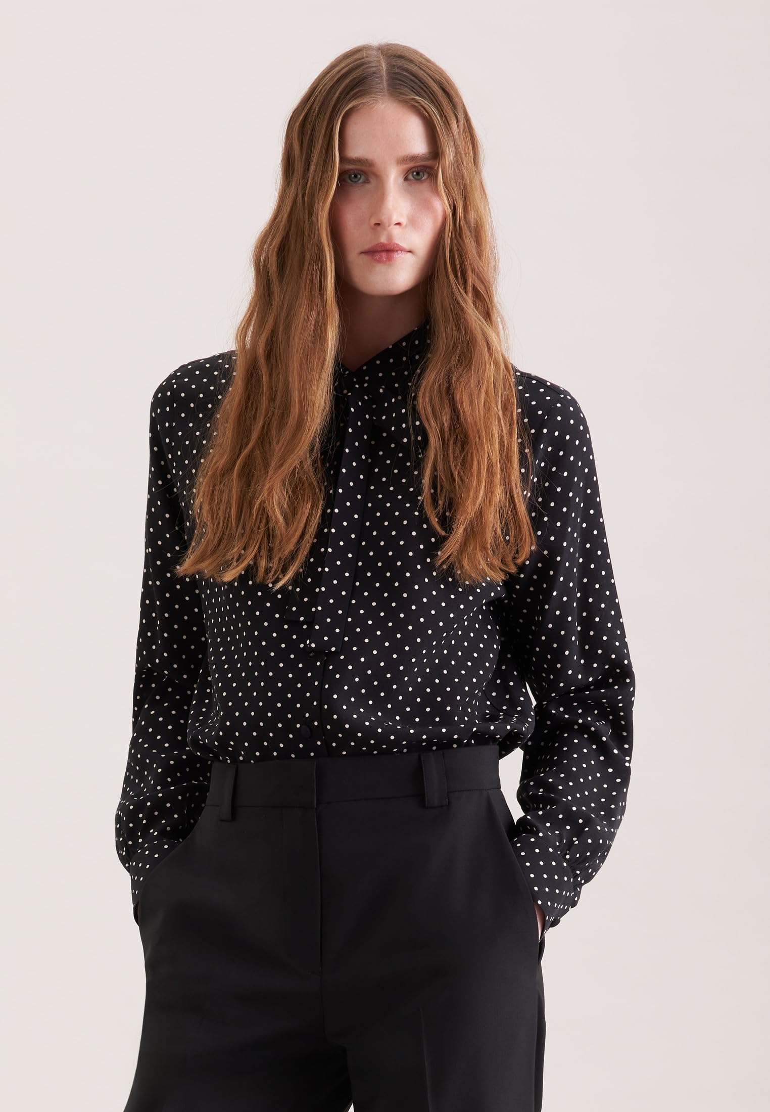Seidensticker Damen Regular Fit Langarm Bluse
