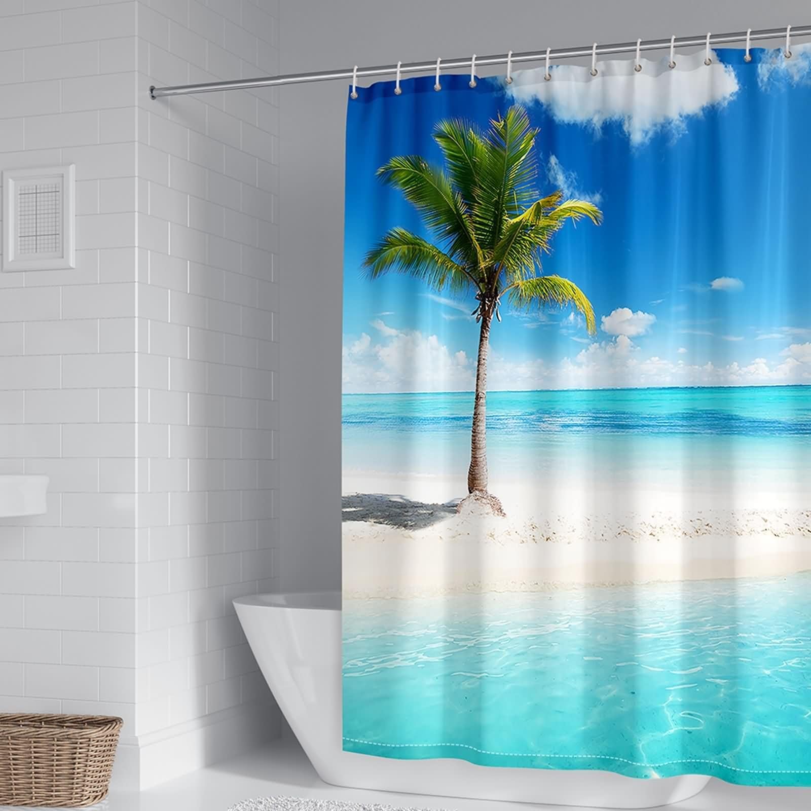 Rideau de douche anti-éclaboussures KnSam pour retrouver une salle de bain sèche