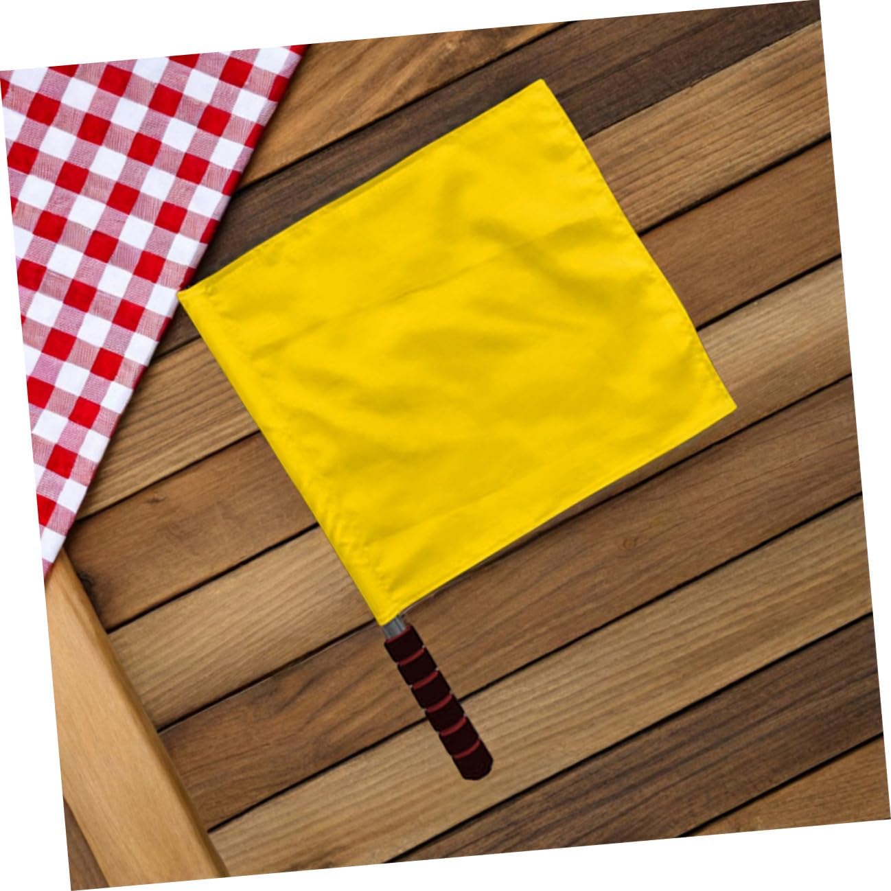 2pcs Hand Flags and Sports Training Portable Commanding Flags on Sticks for Safety and Emergency Use