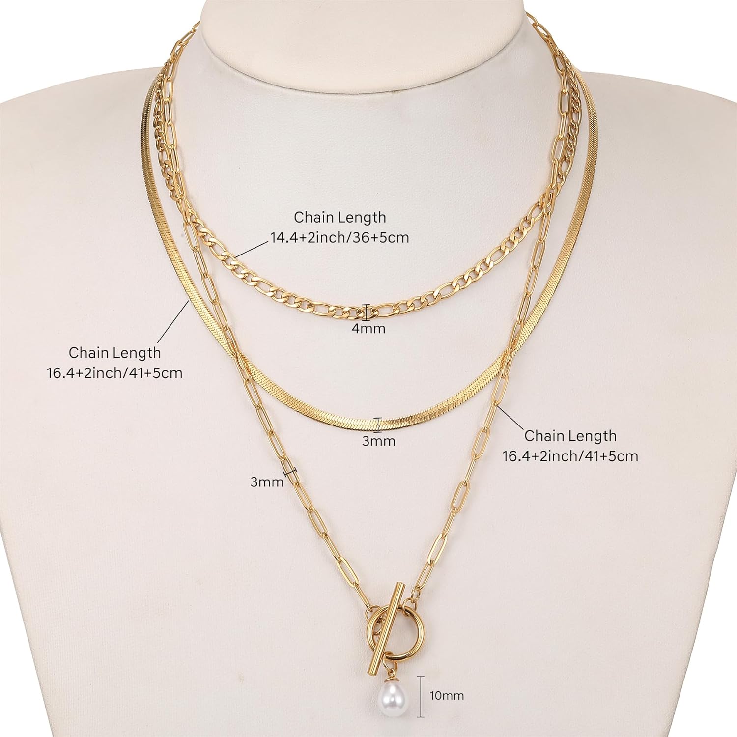 Dainty Pearl Necklace for Women Gold Plated Bridal Wedding Jewelry Trendy Cute Lariat Pearl Pendant Drop Charm Choker Stackable Necklace Gift for Women Mom Sister Daughter - Image 7