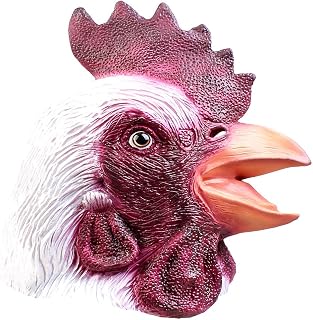 Chicken mask Latex Full Head Animal Turkey Chicken Mask Deluxe Novelty Halloween Costume Party Latex Mask