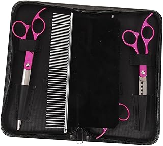 1 Conjunto De Tosquiadeira Para Cachorro Kit Tesoura Para Animais De Estimação Tesoura De Cabelo Para Cachorro Tesoura Multifuncional Para Cuidados Com Animais De Estimação