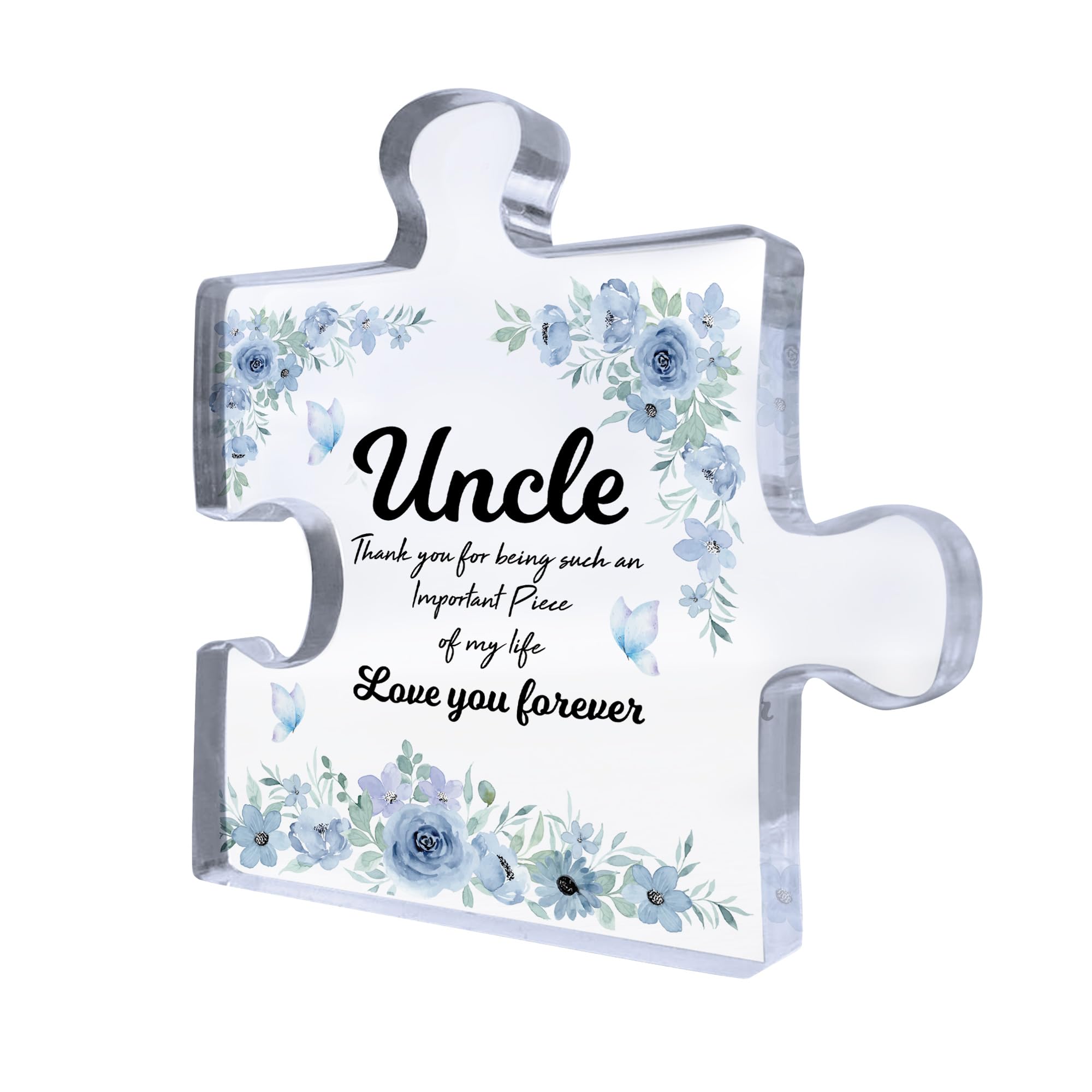 Red Ocean Uncle Gifts Important Piece Of My Life Thank You Gift For Uncle Birthday Christmas Uncle Gifts From Niece Nephew Brother Gifts Novelty Gift For Uncle Gifts For Him Keepsake