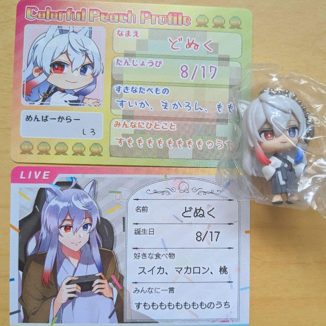 Amazon.co.jp: カラフルピーチ からぴち どぬく グミカード フィギュア