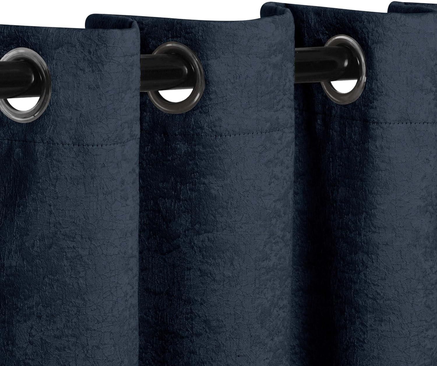 Superior Blackout Curtains, Sun Blocking Curtain for Bedroom, Farmhouse, Living Window Accent, Room Darkening, Grommet Header, Senna Collection, Set