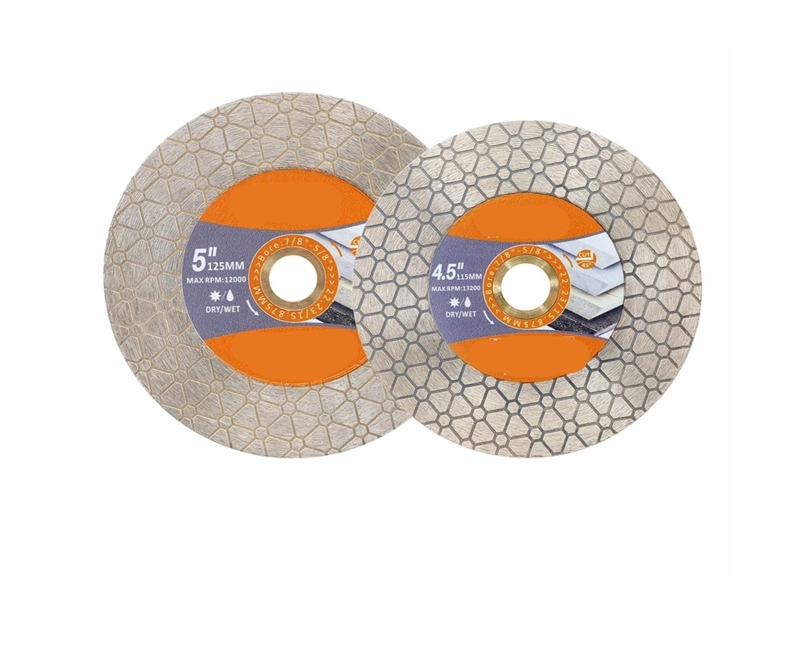 115 mm 125 doppelseitige dreieckige Trennschleifscheibe