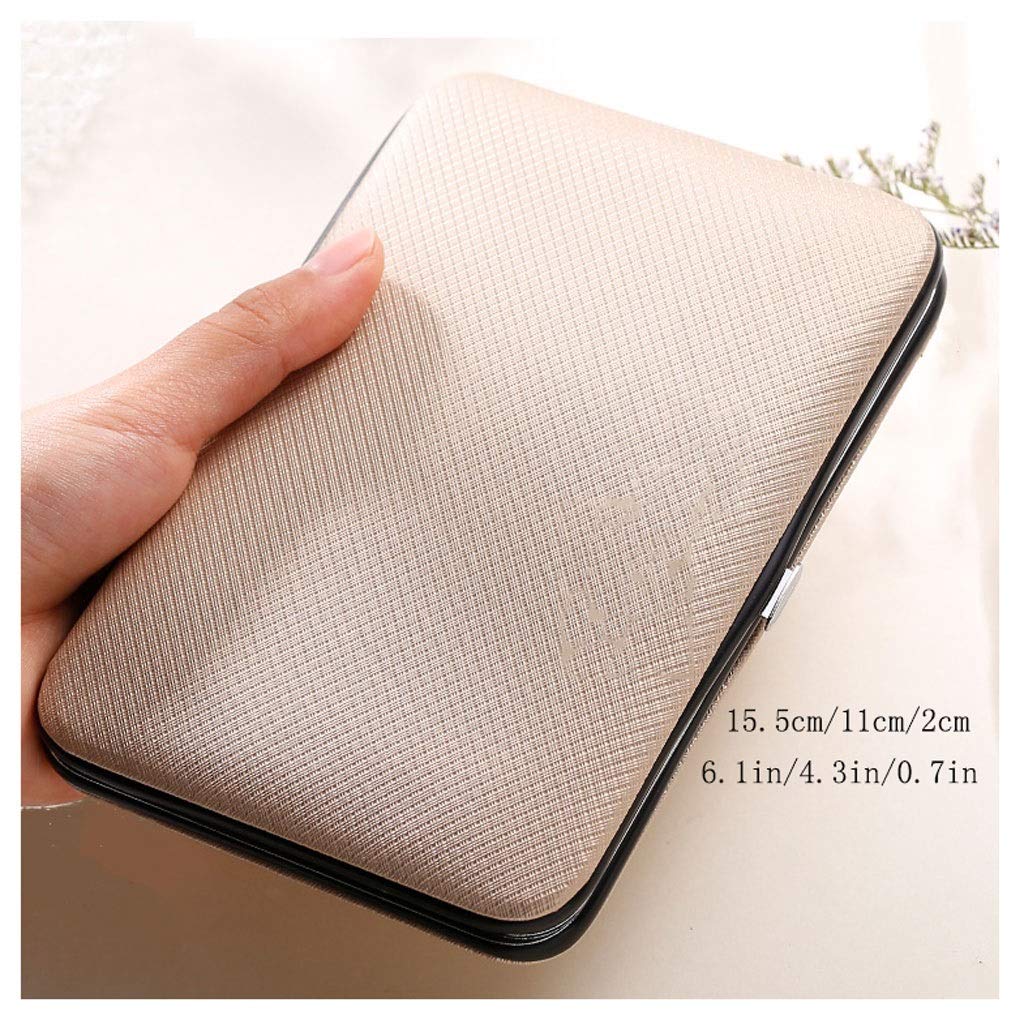 Set de coupe-ongles, Boîte de coupe-ongles domestique, ensemble de manucure, ensemble de beauté des ongles, boîte à outils Portable, 15 pièces