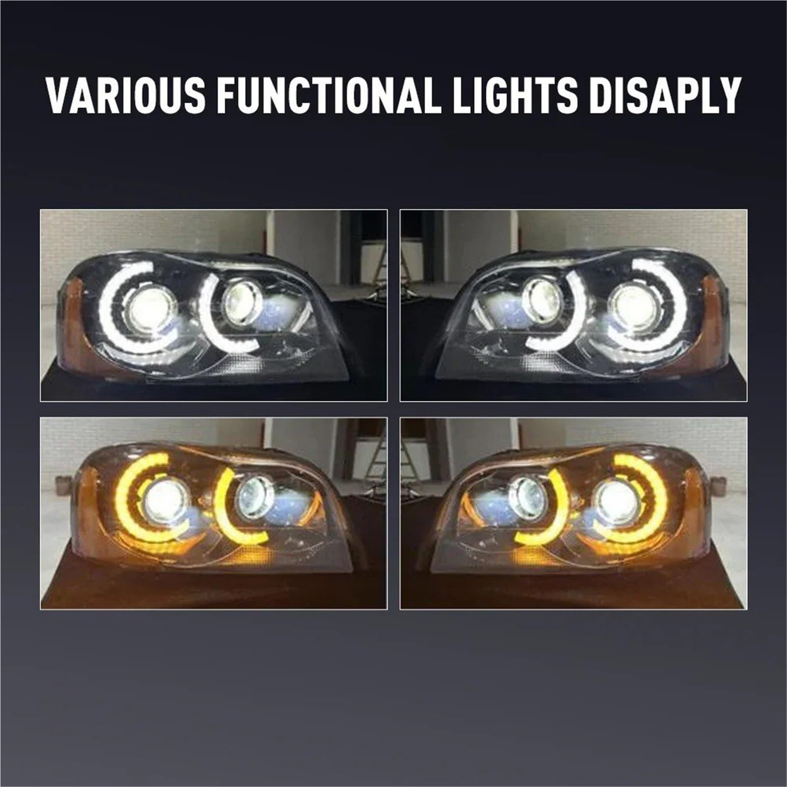 Para VOLVO Para XC90 2003-2014 Conjunto Faros LED Coche Faro Coche