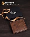 Swallowmall Wallet for Men 2 in 1, Men Wallets Leather Bifold RFID Blocking Genuine Men's Wallet with Removable Card Holder 2 ID Windows 15 Card Slots