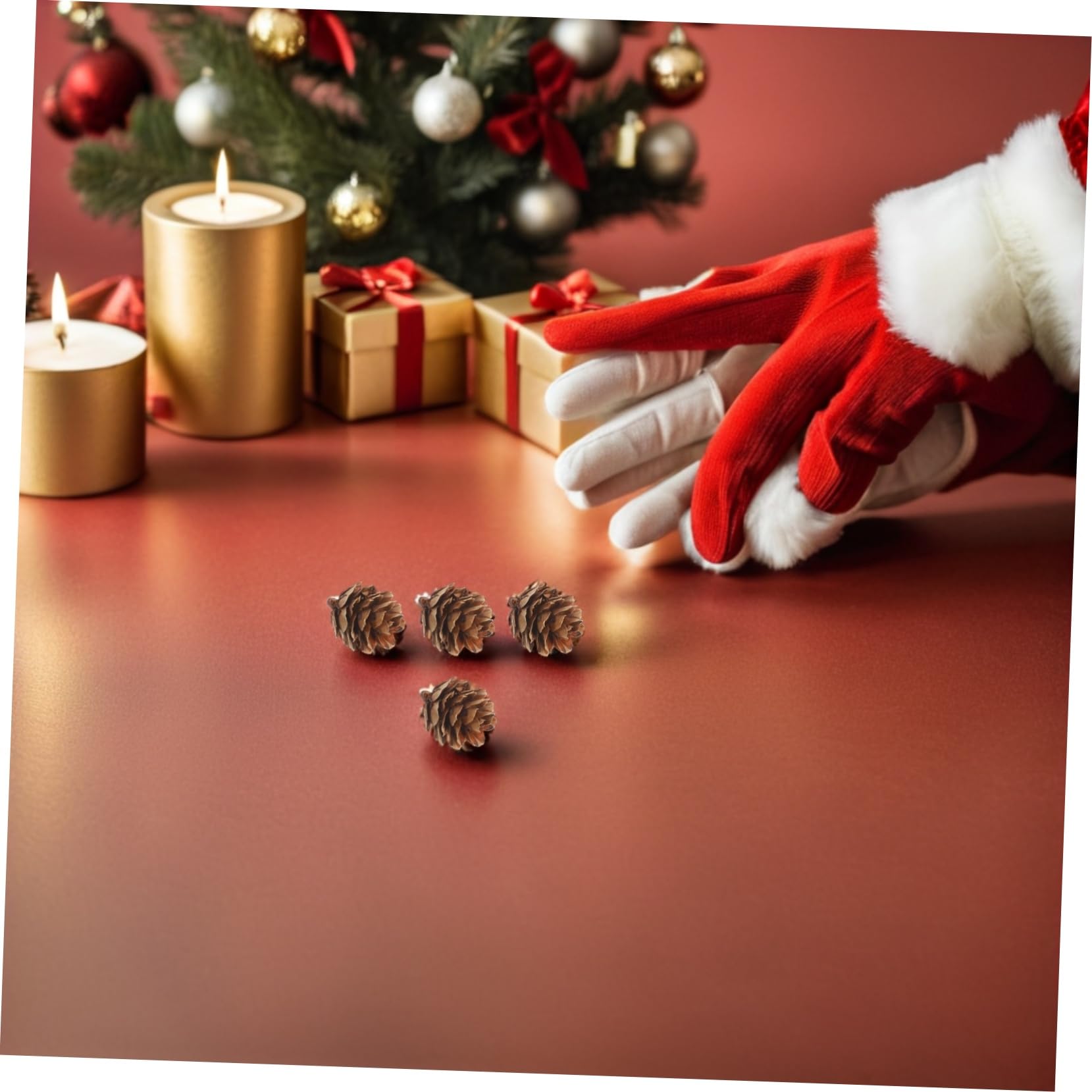 Kleiner Kiefernzapfen Dekoration Natürliche Tannenzapfen Bastelmaterial Herbst Deko Zubehör 1–2cm 450 Stück Für Weihnachtsbaum Und Tischdeko