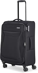 travelite 4-wheel suitcase size M soft-shell, luggage ser…