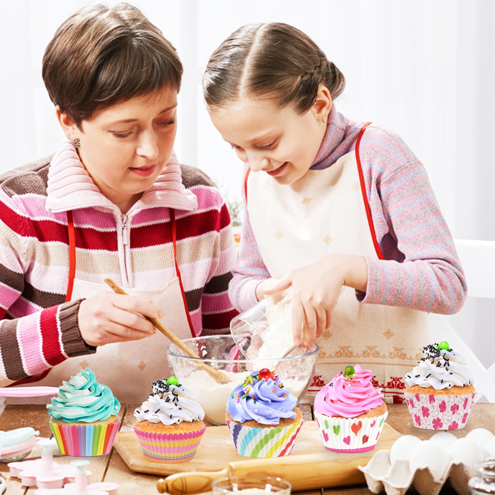 300 stuks muffinvormpjes papier, muffins bakvormen, cupcake