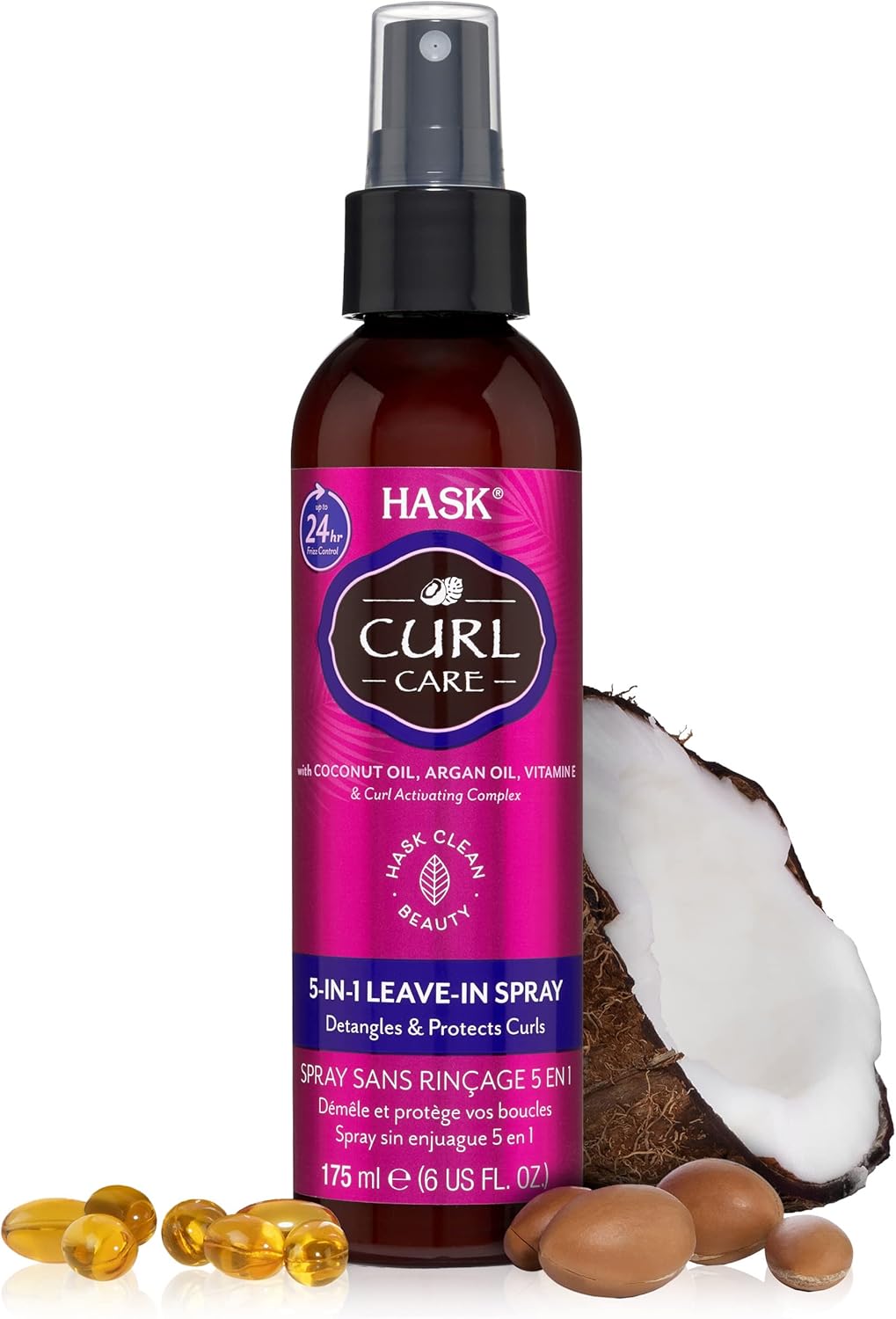 HASK CURL CARE 5IN1 LeaveIn Spray Conditioner vegan formula