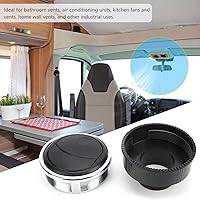 Vista 2 de Acouto Dash Deflector de aire acondicionado redondo A/C salida de aire de ventilación de techo deflector de salida universal para RV, barco