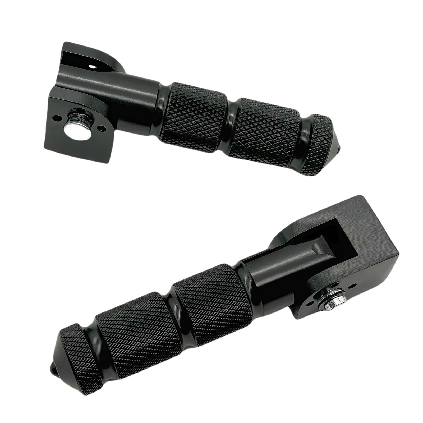 Universal 8mm Motorcycle Foot Pegs - Foldable Bike Pegs, 90 Degree Fixed Folding Passenger Pedal, Aluminum Footpeg Pedals for Electric Motor Bicycle,