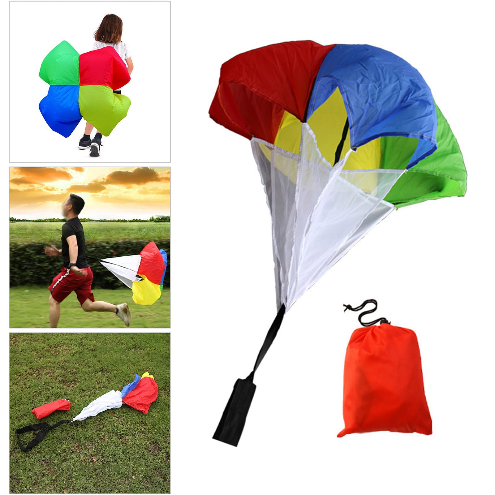 HUANGANG Fitness Strength Training Umbrellas Adjusted Strap Running Speed Training Parachutes Sprints Chutes Resistance Umbrellas
