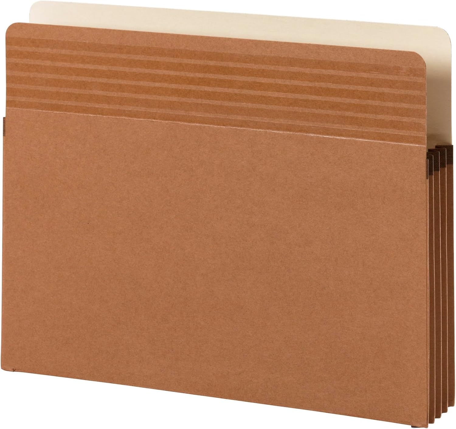 Smead Easy Grip® File Pocket, Straight-Cut Tab, 3-1/2" Expansion, Letter Size, Redrope, 25 per Box (73208)