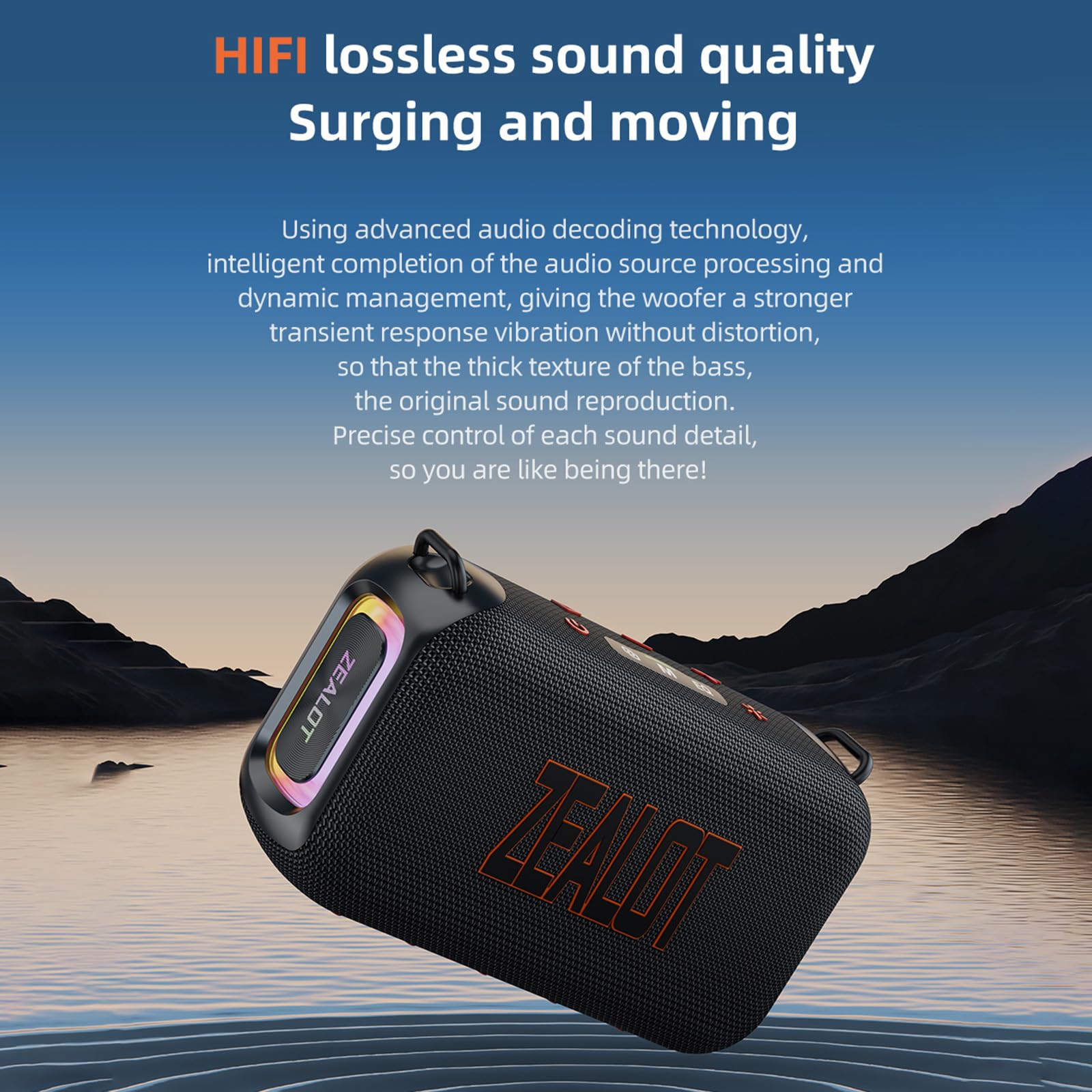 Fesoklaf Haut-parleur Bluetooth Portable Sans Fil Bluetooth 5