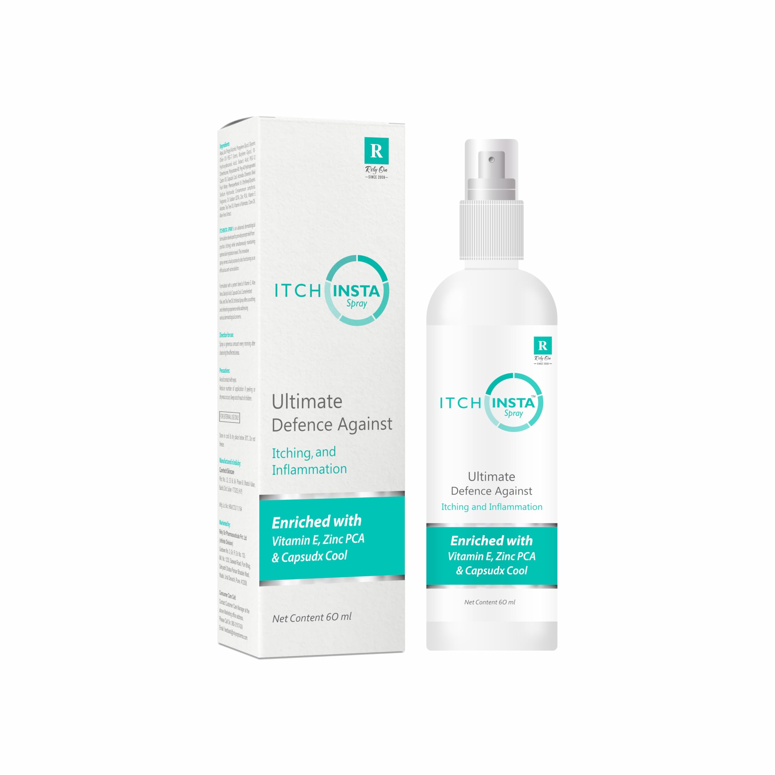 Spray for Itching and Inflammation, with Vitamin E, Zinc PCA & Capsudx Cool, 60 ml-image-33