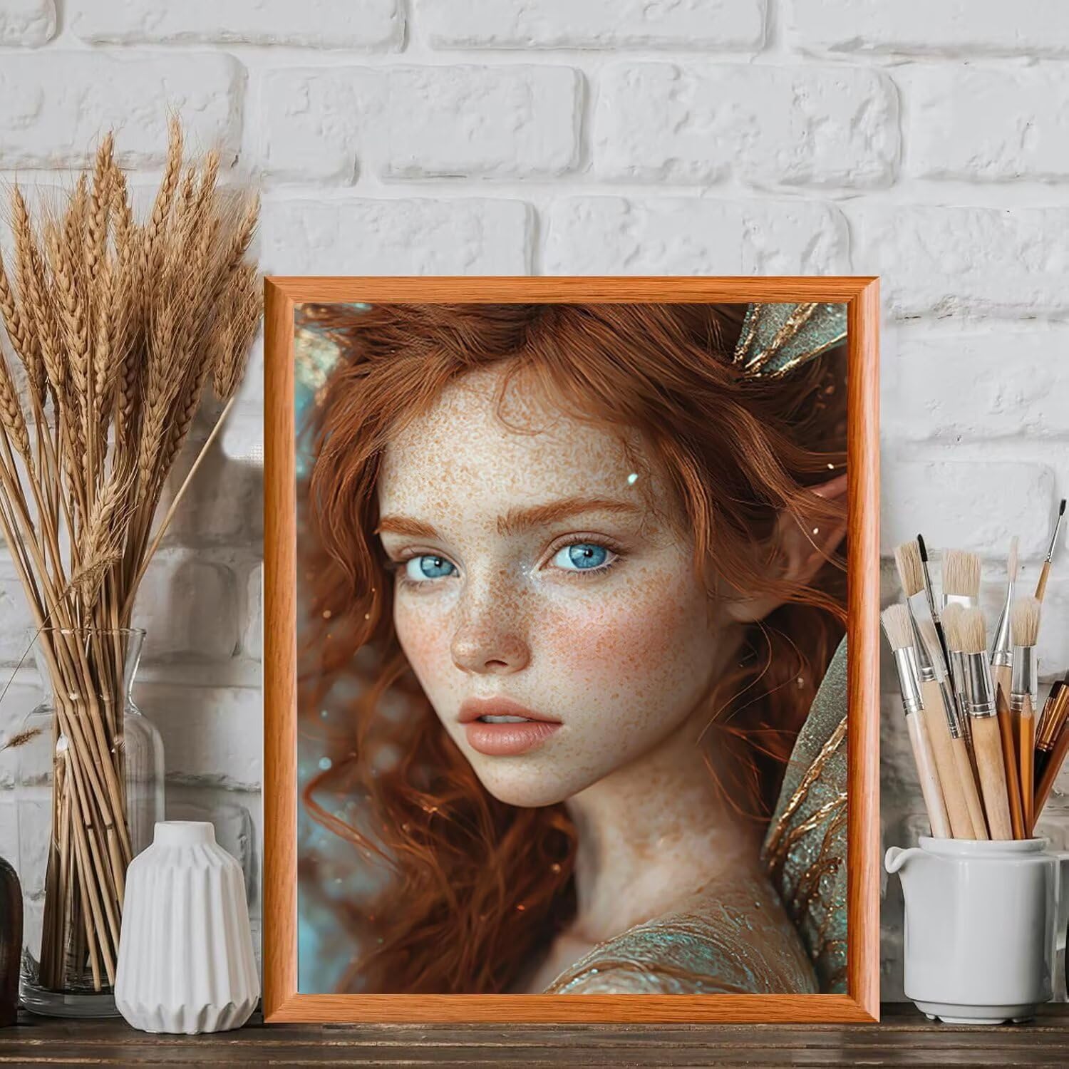 WEISHIWE Dziewczyna wróżka Malowanie przez Liczby Dorosłych, 60x80cm w-512