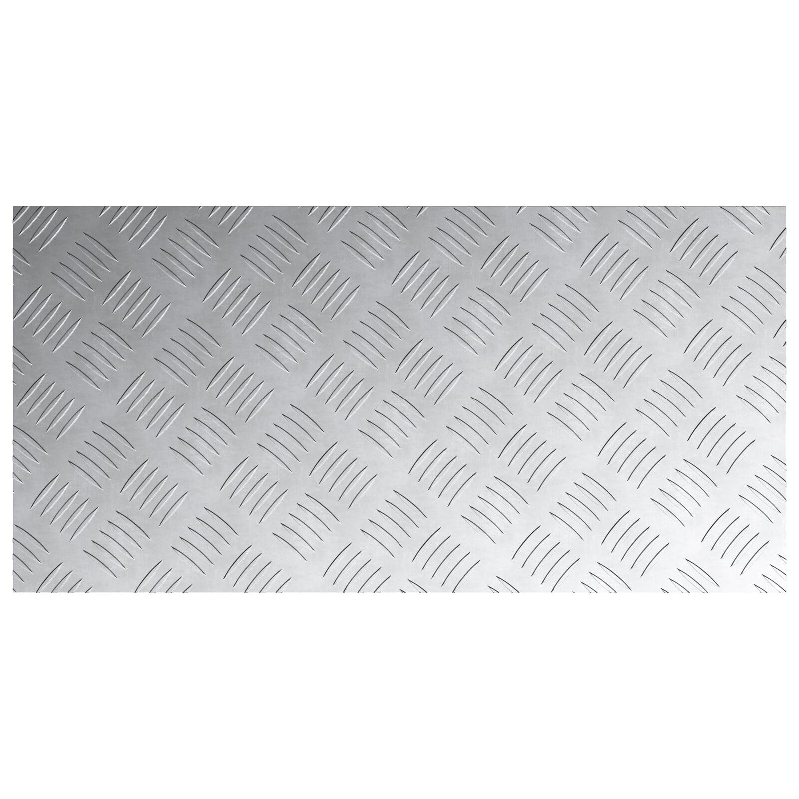 Homgoday Placas de Aluminio Antideslizantes 4 pcs 80x40 cmPlaca de Aluminio,Chapa Estampada, estriados, Aluminio