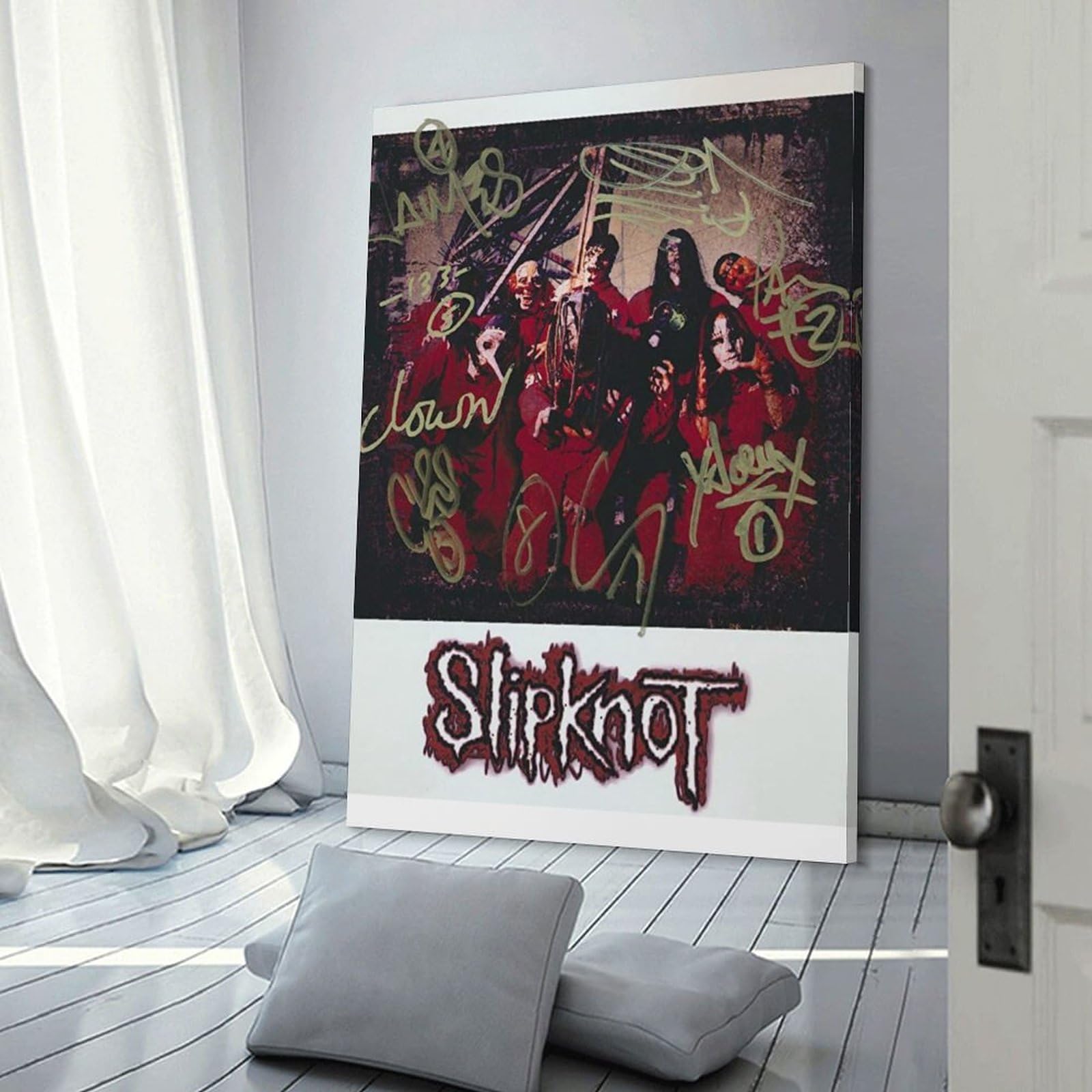 Slipknot のサイン入りポスター Amazon.co.jp: スリップノット 直筆サイン入り ポスター アートパネル