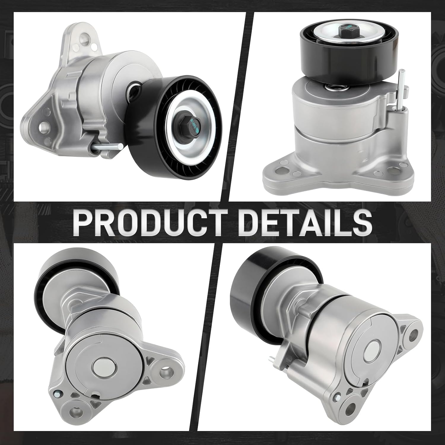 4891595AE Serpentine Belt Component Kit Compatible with Chrysler Sebring 2007-2010 200 2011-2014 2.4L L4 Gas Compatible with Journey 2009-2017 Compatible with Compass 2008-2017 6PK2580