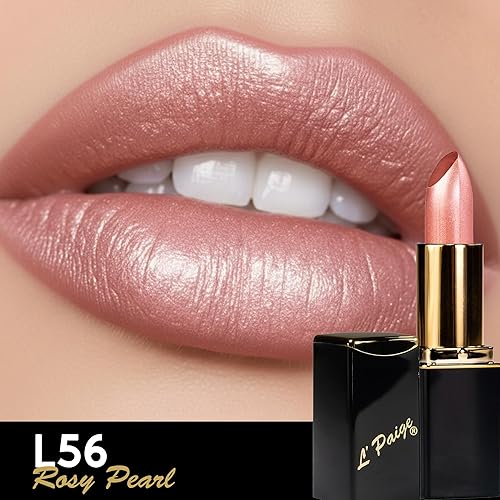 Miniatura 45 de L'Paige LBR - Lápiz labial marrón que cambia de color A base de aloe vera, de larga duración, hidratante Acabado satinado de frambuesa a rojo