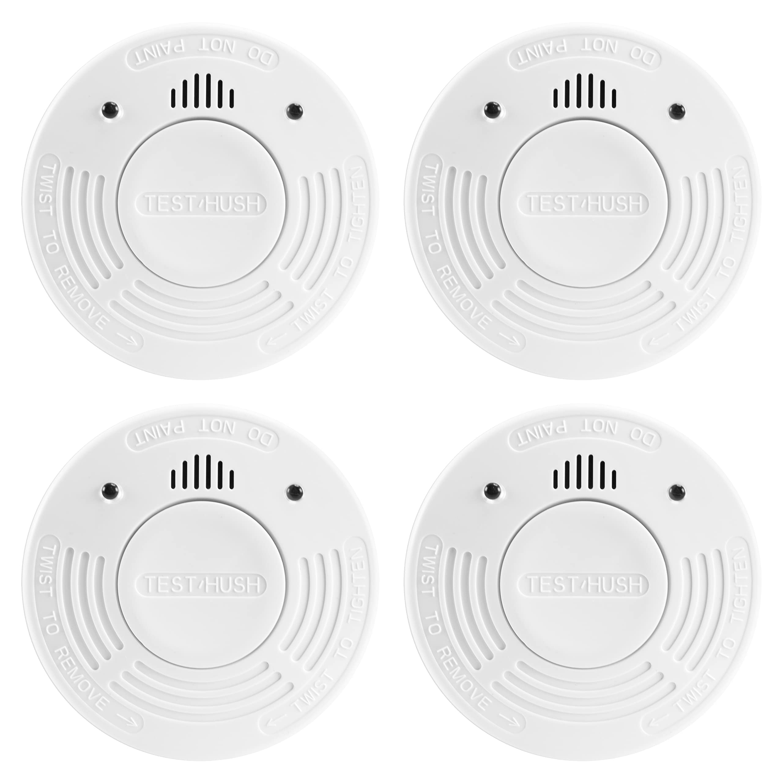 Alecto SA-110 Quad - Detector de Humo con batería de 10 años y duración del Sensor, Fácil de Instalar, 85 dB, Paquete de 4