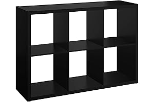Mainstays 6-Cube Storage Organizer in Black: The Ideal Space-Saving Solution