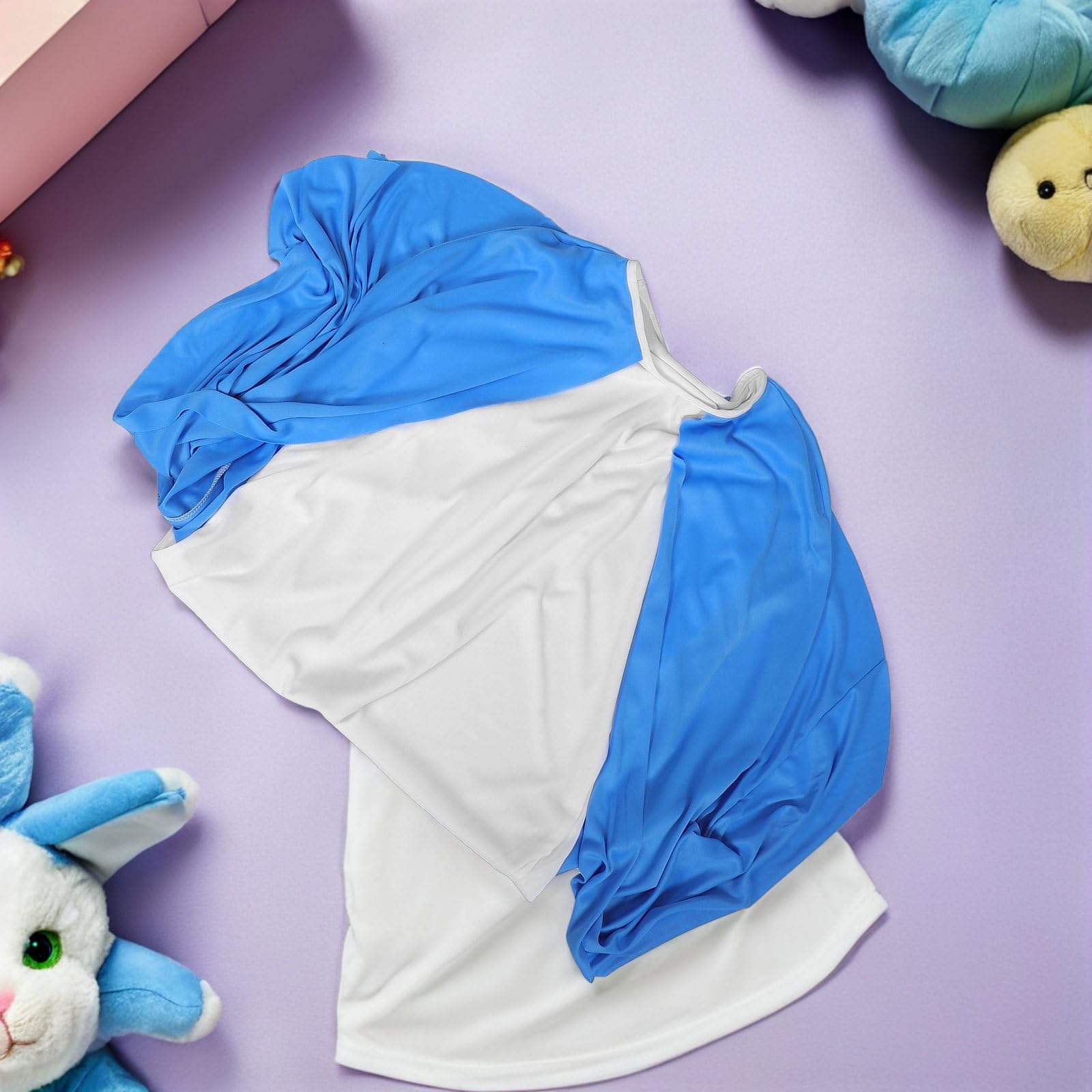 BESPORTBLE 1 set di costumi natalizi da Maria per bambine, Gesù, Santa, religiosa, con copricapo, cintura, abito da Bibbia cristiana, vestito per cosplay, festa in chiesa, festa