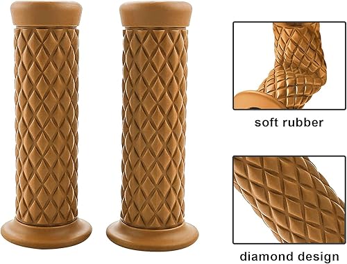 Miniatura 5 de BiSbaL Empuñaduras de motocicleta antideslizantes de goma para extremo de barra de agarre de 78 pulgadas 0.866 in 0.945 in comodidad para manillar