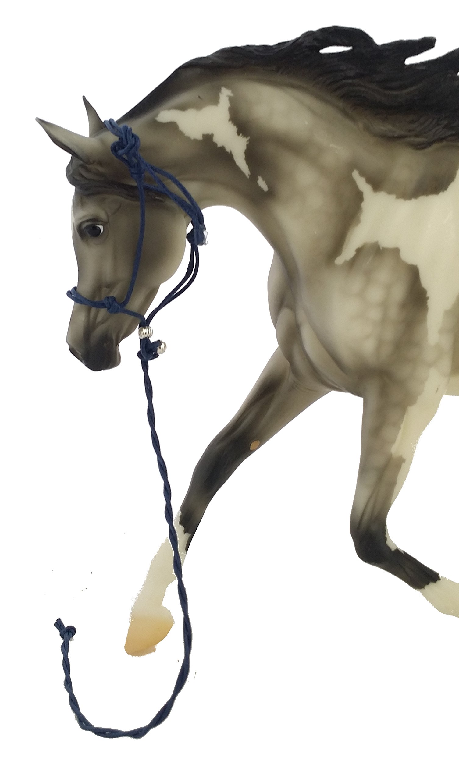 Model Horse Rope Halter and Lead, Dark Blue